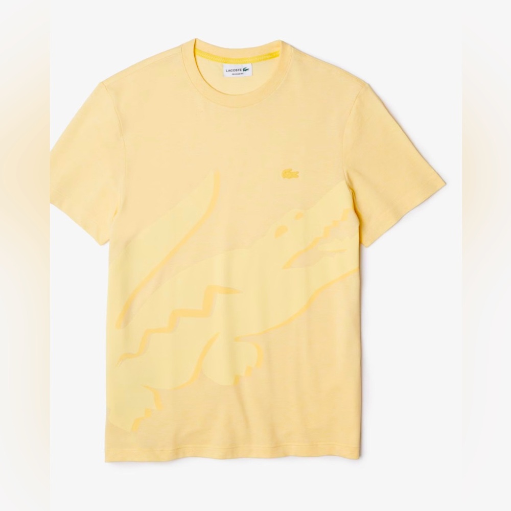 Last one‼️ MEN'S CROCODILE PRINT CREW NECK STRETCH ORGANIC COTTON T-SHIRT